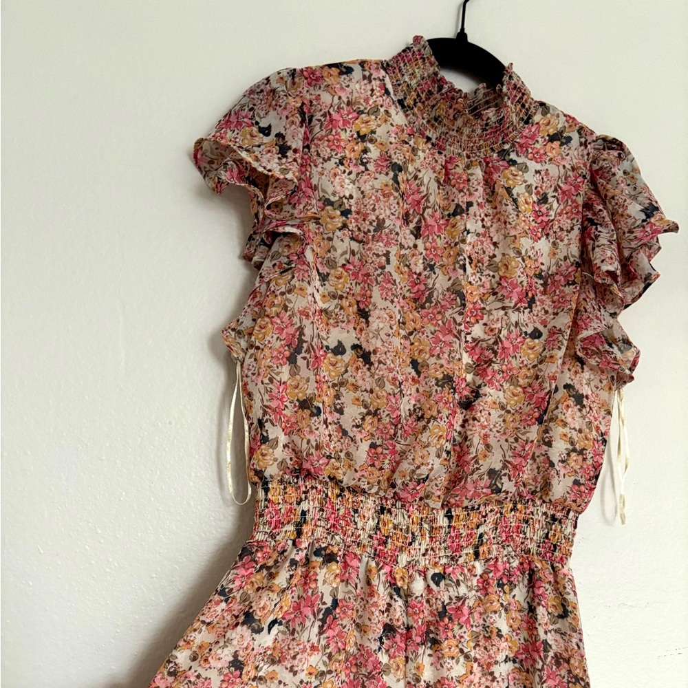 Pink Floral Jumpsuit